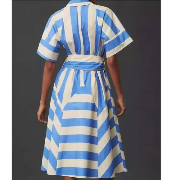 NWT Plenty by Tracy Reese Short-Sleeve Tie-Waist Midi Dress - Picture 3 of 10